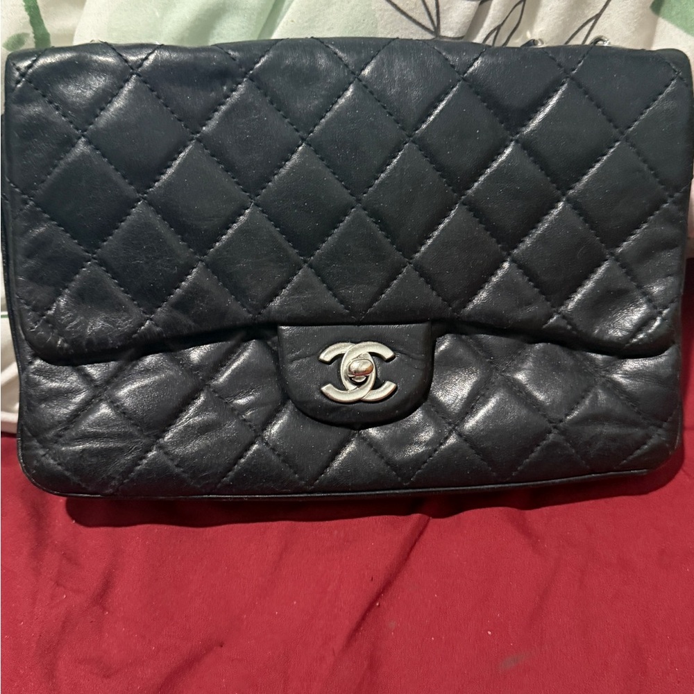 Chanel Black Quilted Leather Bag
